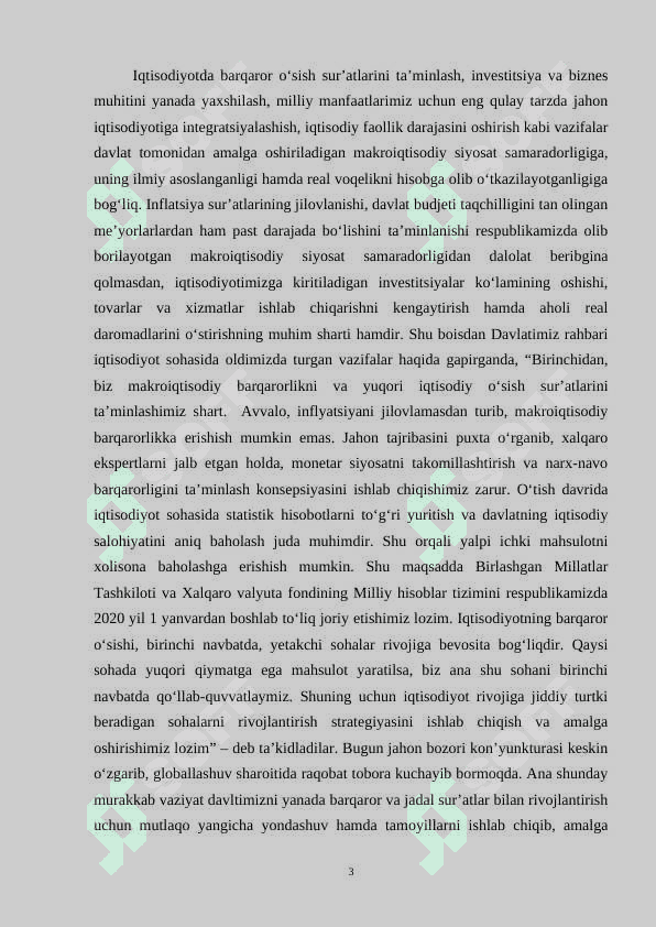Makroiqtisodiyot uning maqsadlari va vazifalari. 3