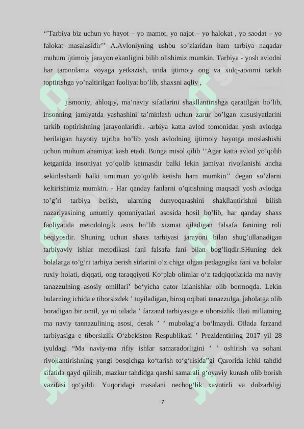 Milliy tarbiya va bola shaxsining kamoloti 7