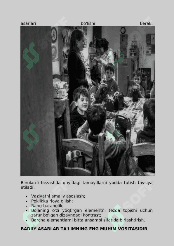 Maktabgacha yoshdagi bolalarni estetik tarbiyalash. Maktabgacha yoshdagi estetik madaniyat asoslarini tarbiyalash 7