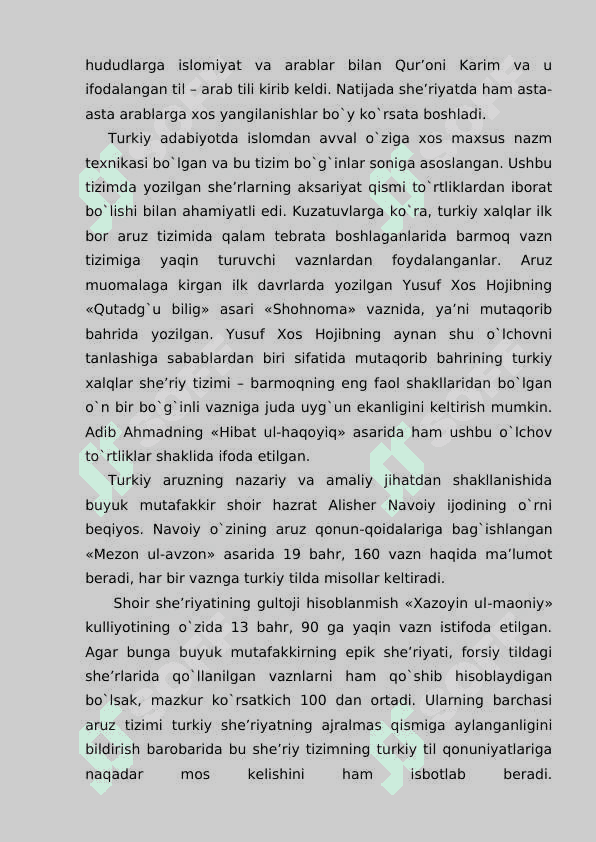 ARUZ TIZIMI HAQIDA UMUMIY MA'LUMOT. ARUZNING NAZARIY ASOSLARI 3