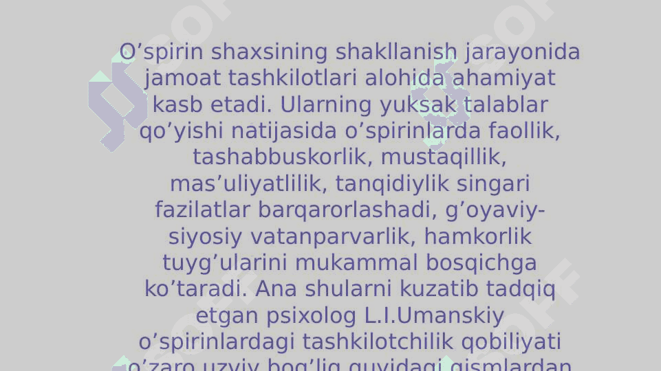 O`spirinlik yoshida do`stlik va sadoqat tushunchalarinnig shakllanishi 6