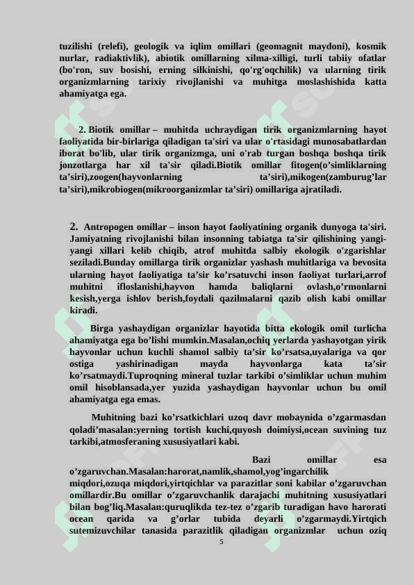 O‘simliklarning tuproq sho‘rlanishiga ta'siri 5