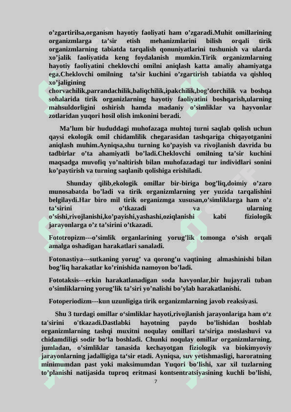 O‘simliklarning tuproq sho‘rlanishiga ta'siri 7