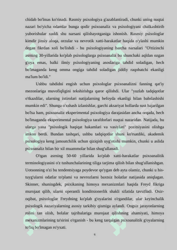 PSIXOANALIZNING RIVOJLANISH TALQINLARI 5