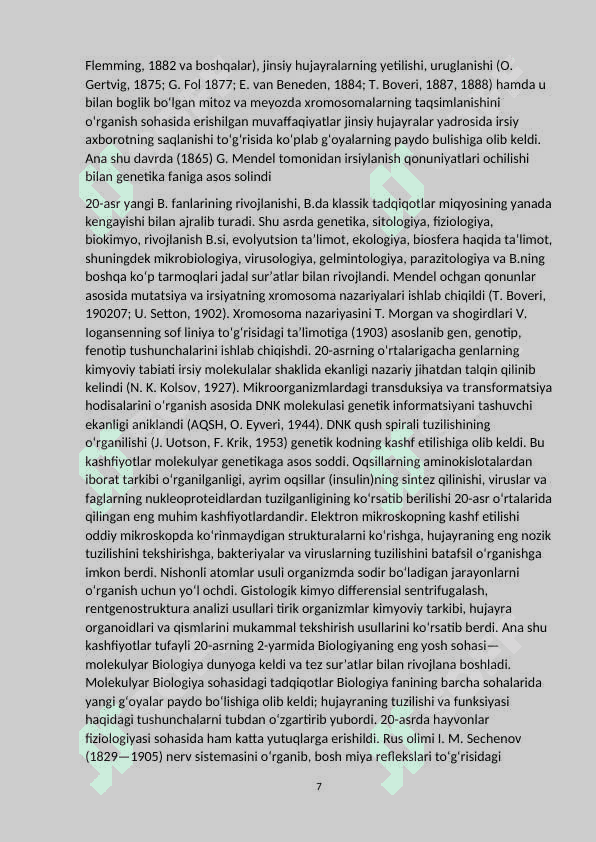 Qishloq xo’jaligi ekinlarining sug’orishni fiziologik asoslari 7