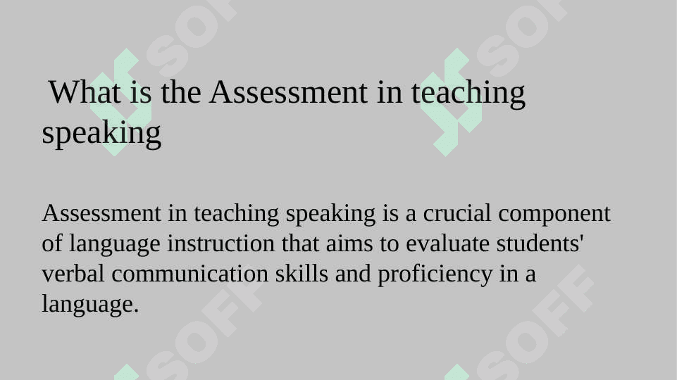 Assesment in teaching speaking 2