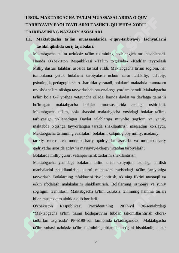 Maktabgacha ta’lim tashkilotida monitoring tizimini tashkil etish 7