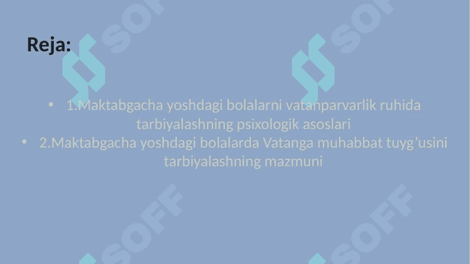 Bolalarni vatanparvarlik ruhida tarbiyalashda maktabgacha  ta’lim tashkilotining o'rni 2