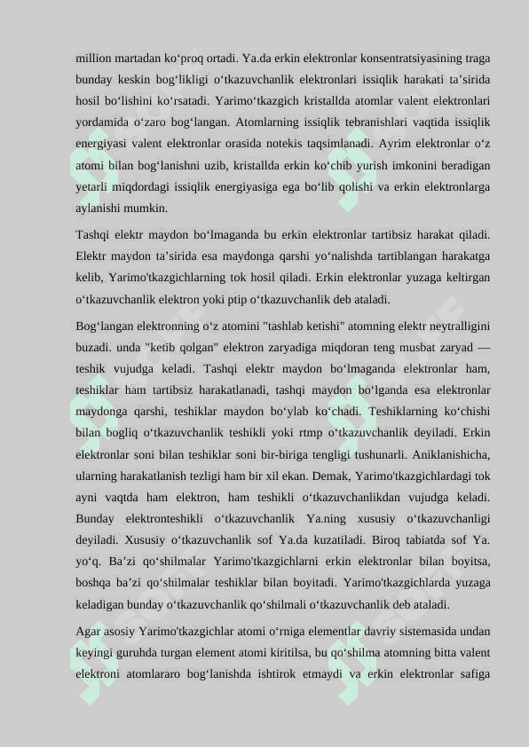 Yarim o’tkazgichlarda kontakt hodisalar 6