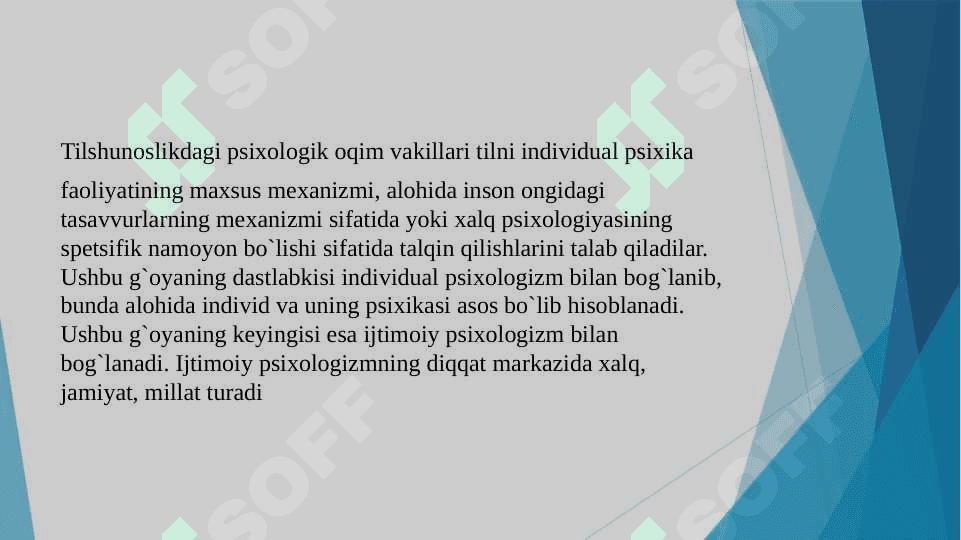 TILSHUNOSLIKNING PSIXOLINGVISTIK TADQIQI 8