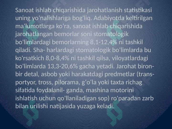 Yuz yumshoq to'qimalari jarohati 3