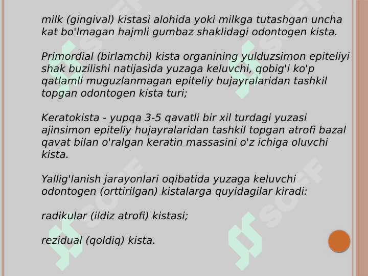 Follikulyar kistalar 6