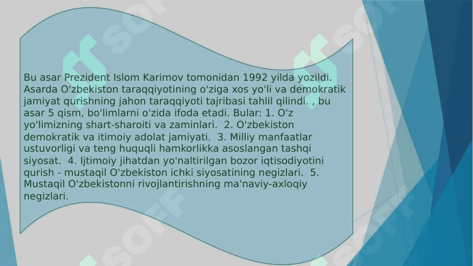 O’zbekiston mustaqil taraqqiyot yo’lida 5