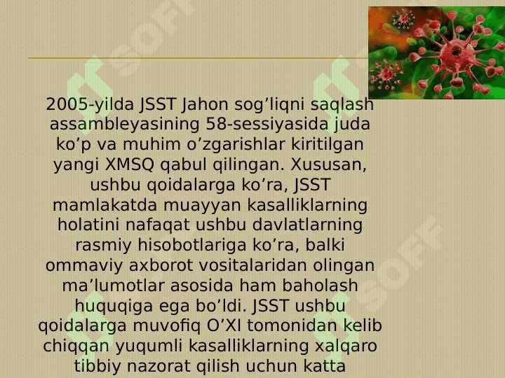 O’TA XAVFLI YUQUMLI KASALLIKLAR — TASNIFI, TURLARI, INFEKTSIYALAR TASHXISI 3