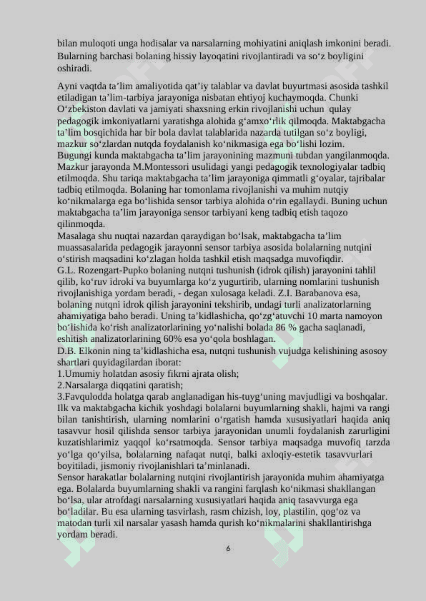 Maktabgacha yoshdagi bolalarga sensor tarbiya berish 6