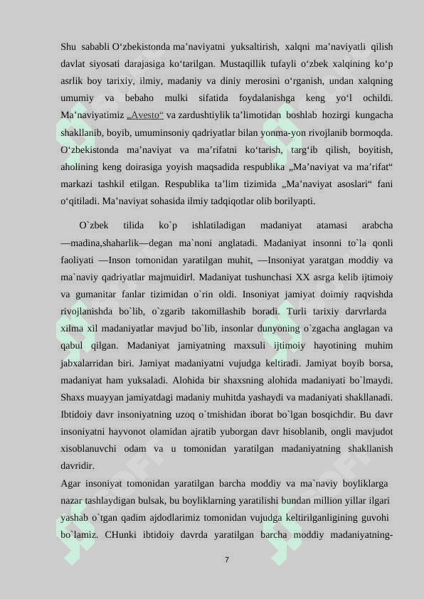 Madaniyat va ma'anaviyat tushunchalarining uzviy bog'liqligi 6