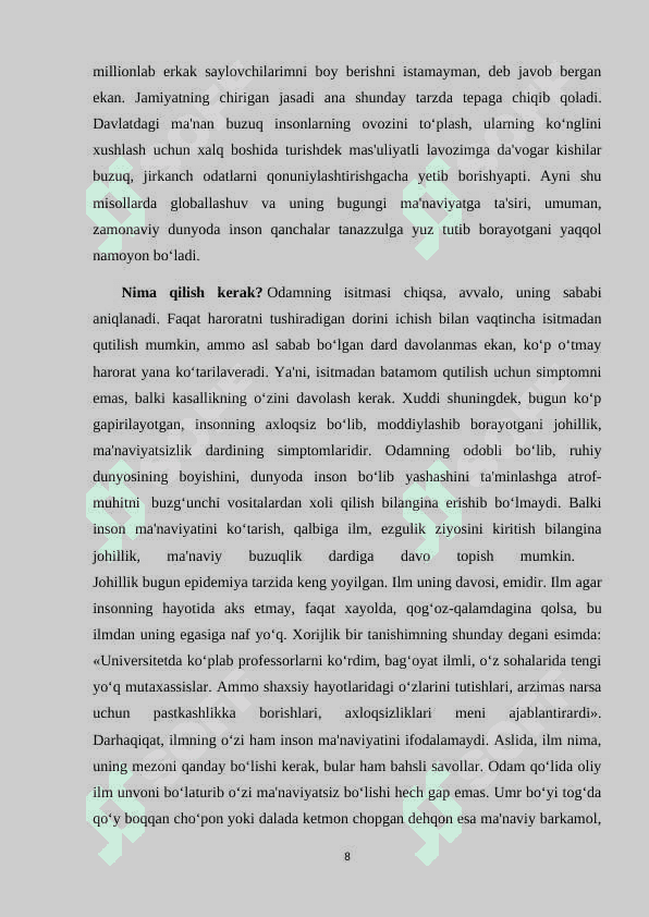 Global ma’naviy-axloqiy inqiroz va uning oqibatlari 7
