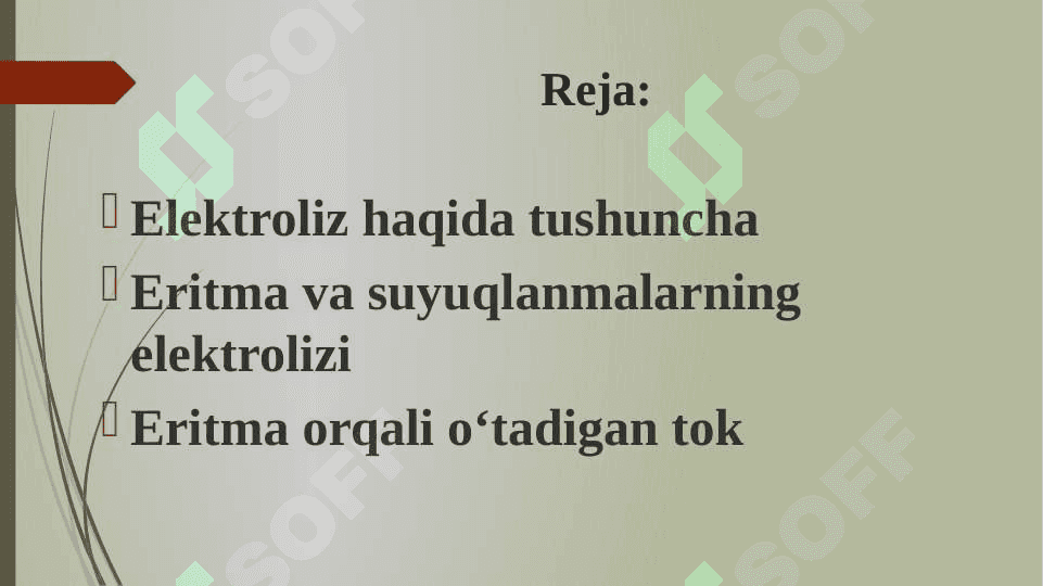 Suyuqlanmalar va eritmalar elektrolizining amaliy qoyidalari va ulardan kimyoviy texnologiyada foydalanish. 2