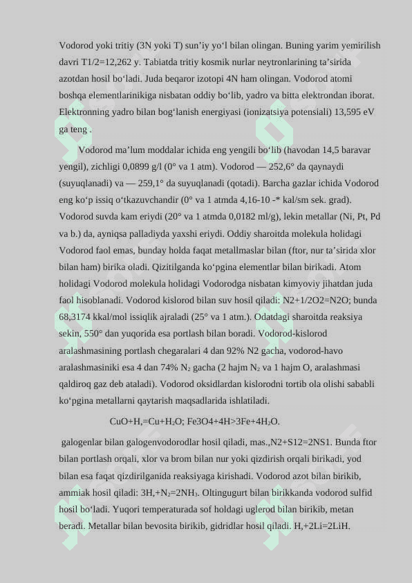 Konsentrlangan vodorod sulfid gazidan oltingugurt olish jarayoni. 5