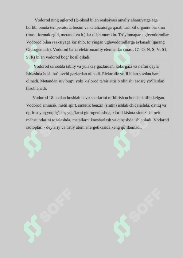 Konsentrlangan vodorod sulfid gazidan oltingugurt olish jarayoni. 6