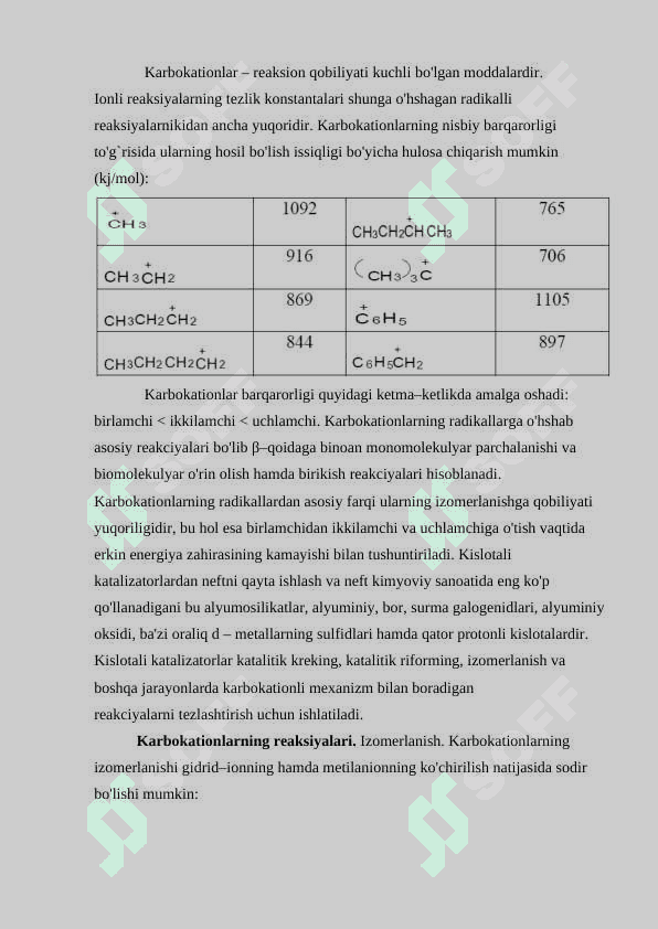Neft gaz kimyosi sintezida qo’llaniladigan katalizatorlar. 8