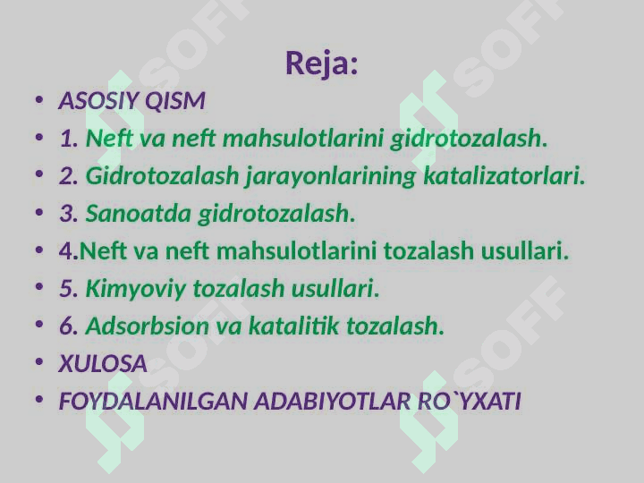 Neft mahsulotlarini tozalashning zamonaviy usullari 2