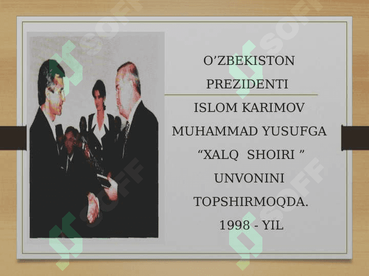 Muhammad  Yusuf  she`riyat  shaydolari  qalbida mangu  barhayot 5