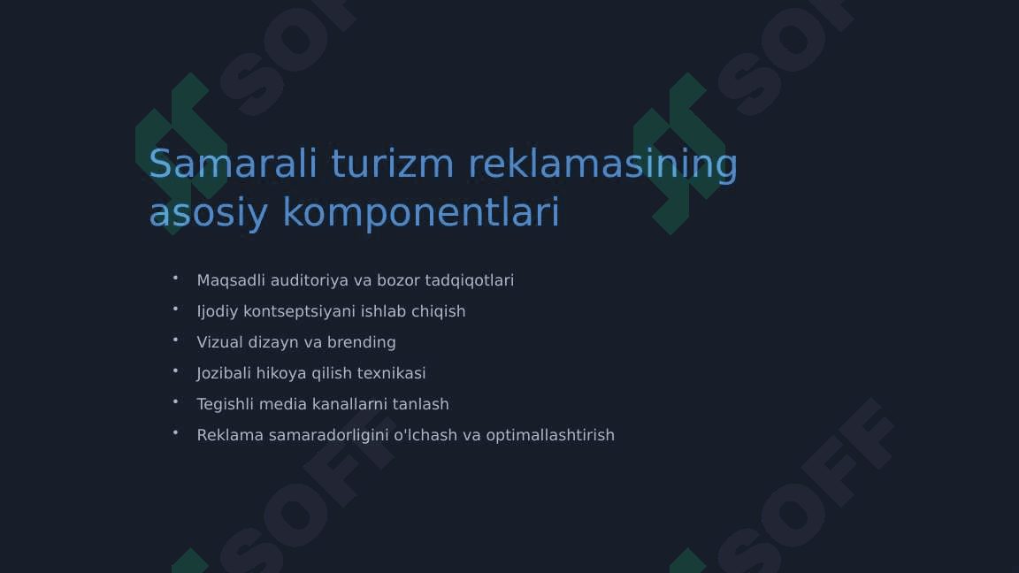 Turizmda reklama va uning yaratilish jarayoni 3