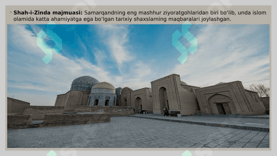 Samarqand turistik mintaqasi rivojlanishi 3