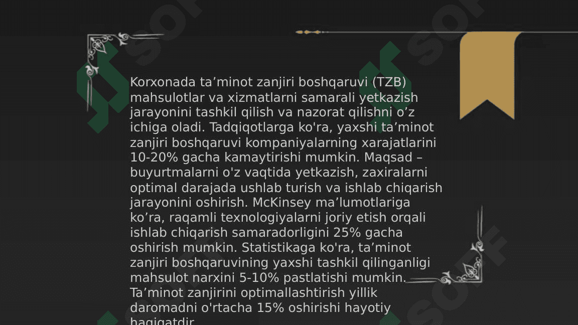 Oziq ovqat sanoati korxonalari faoliyatini boshqarishning o'ziga xos ayrim xususiyatlari 4