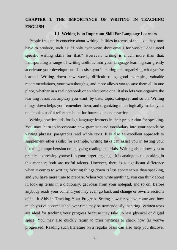 Teaching writing to students of professional colleges in english lessons 5