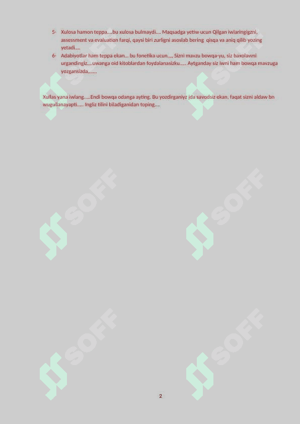 Evaluating written and oral performance in the classroom 2