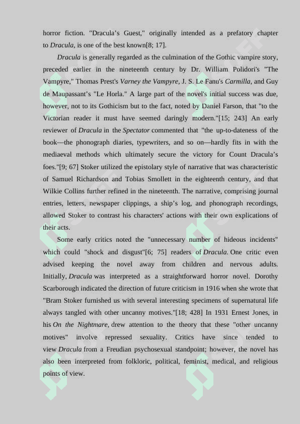 Analysis of usage of Mythology elements in the novel The Lair of the White Worm by Bram Stoker. 7