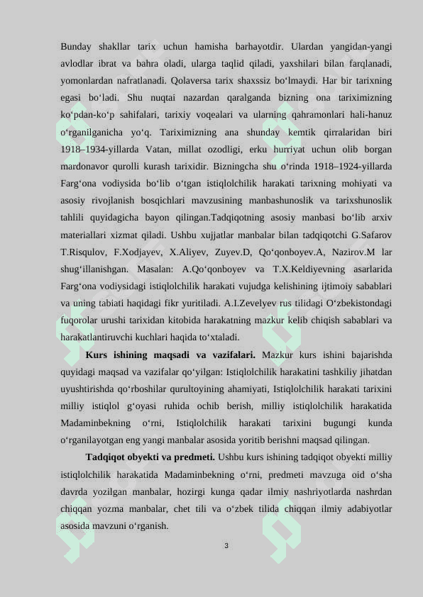 Milliy istiqlolchilik harakati tarixida Madaminbekning o’rni 3