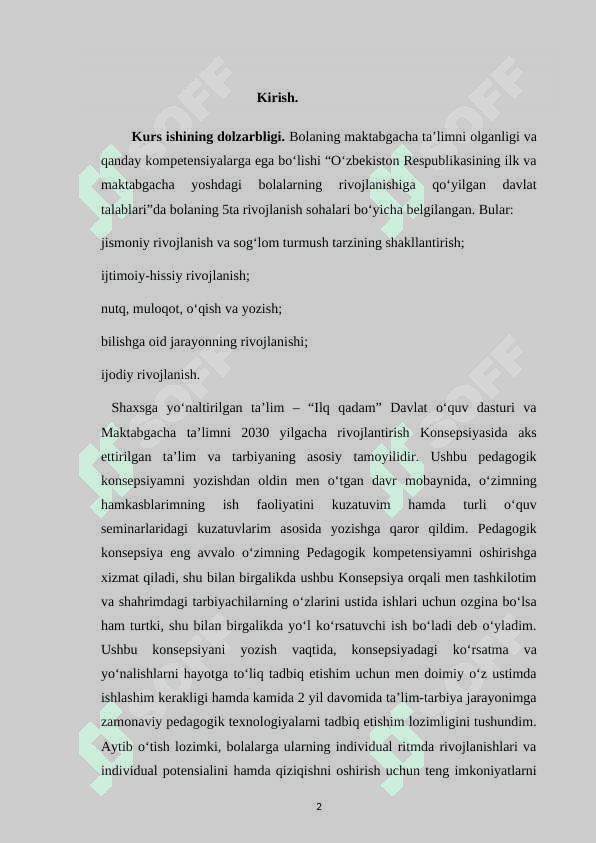 Tarbiyachining kasbiy kompetensiyalari 2