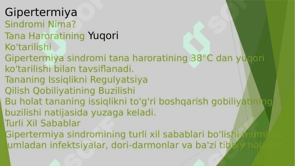 Gipertermiya Sindromi: Sabablari, Belgilari va Davolash 3