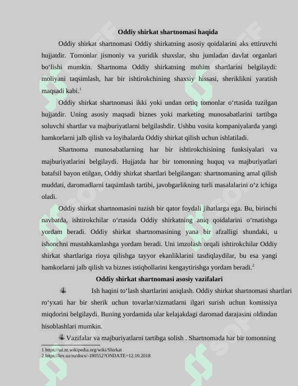 ODDIY SHIRKAT SHARTNOMASI 3