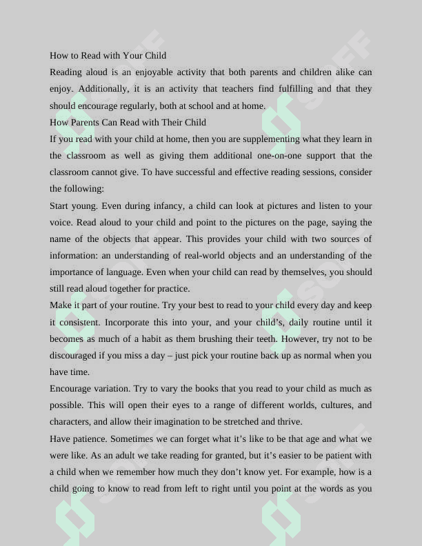 Importance of home reading activities in development of learners’ reading comprehension 5