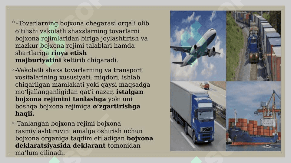 Bojxona Rejimlari 3
