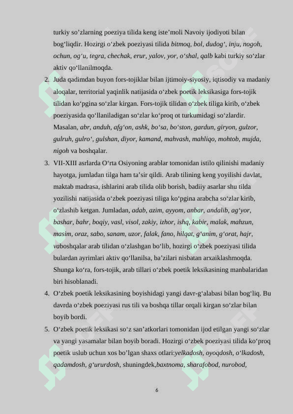 Poetik leksika masalasi 6