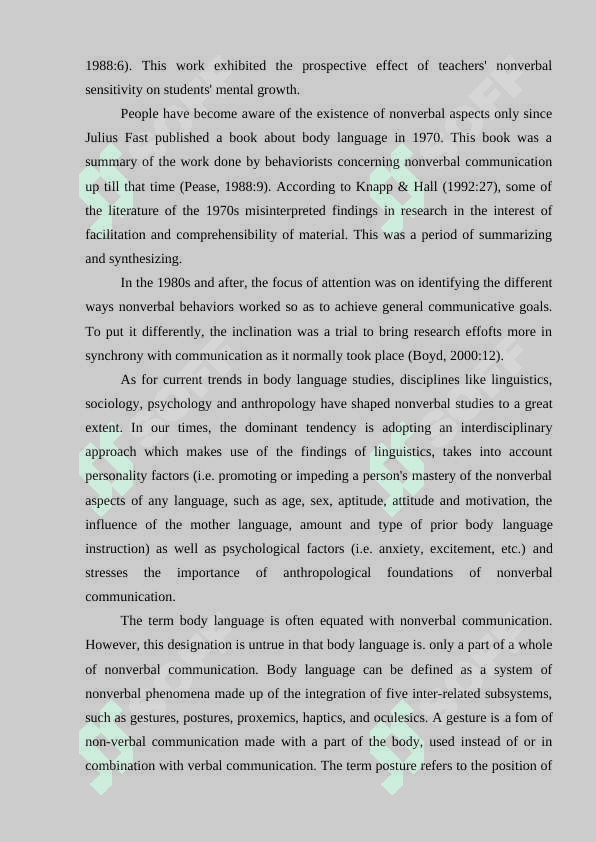 The importance of Body language in teaching foreign languages. 7