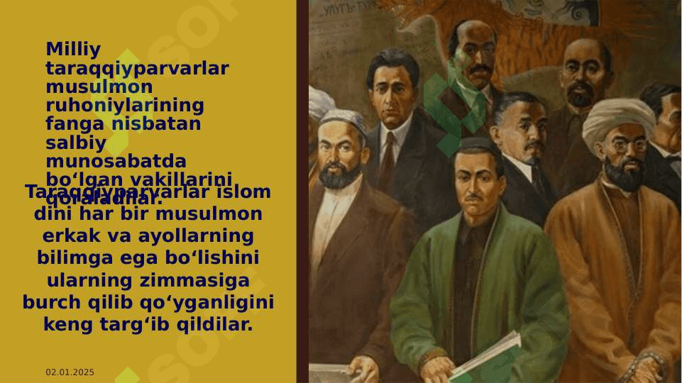 Jadidchilik harakatining Turkiston ijtimoiy-siyosiy va madaniy hayotiga ta’siri 5