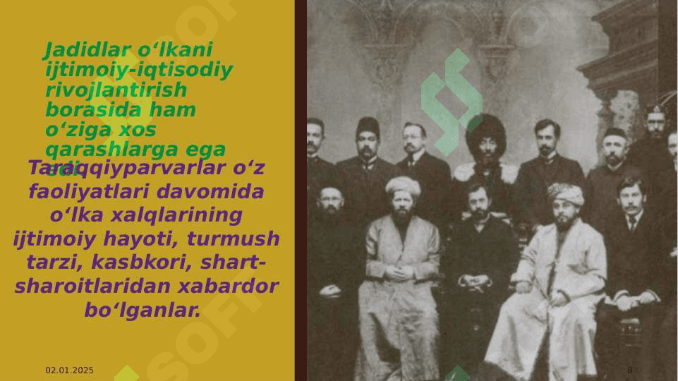 Jadidchilik harakatining Turkiston ijtimoiy-siyosiy va madaniy hayotiga ta’siri 8