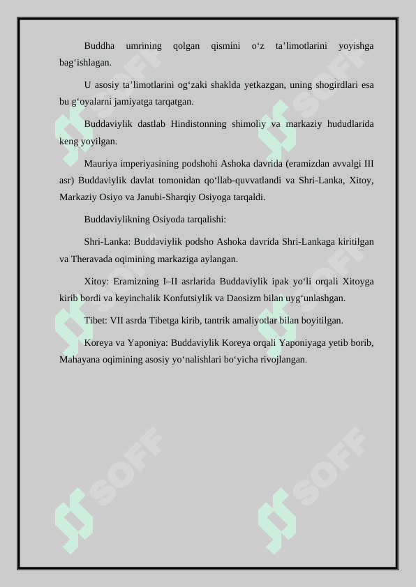 Buddaviylik dinining paydo bo‘lish tarixi, asosiy ta'limotlari, oqimlari va manbalari. #1 3