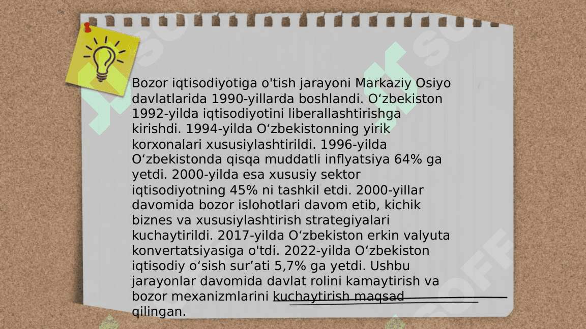 Iqtisodiy islohotlar, xususiy mulkchilikning shakllanishi 4