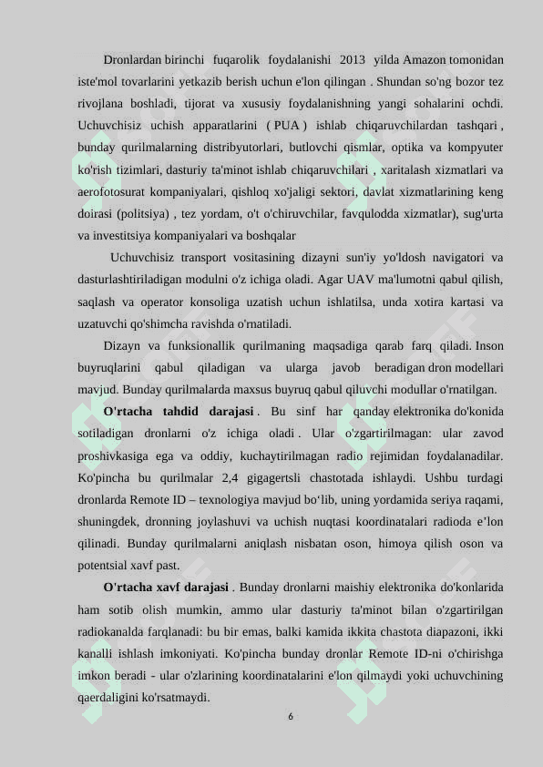 Jamoat xavfsizligini taminlashda uchuvchisiz uchish appartlaridan foydalanish 6