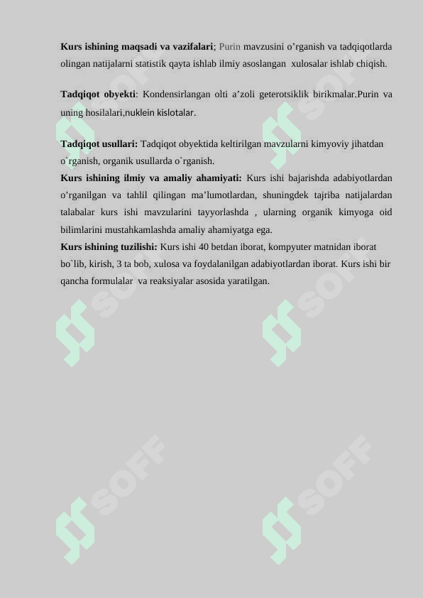 Purin kurs ishi 3