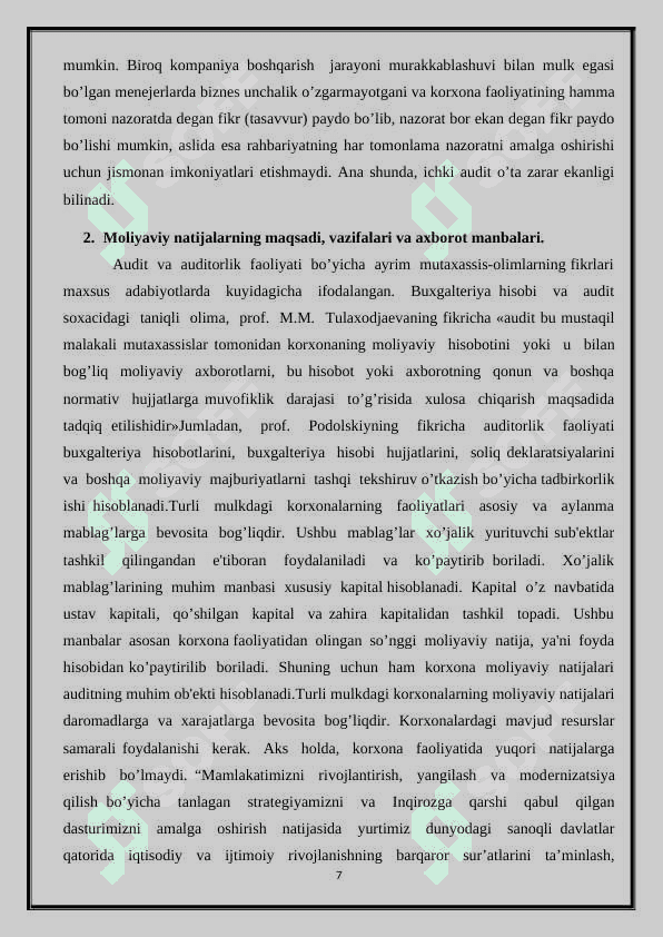 Moliyaviy natijalar auditi 7