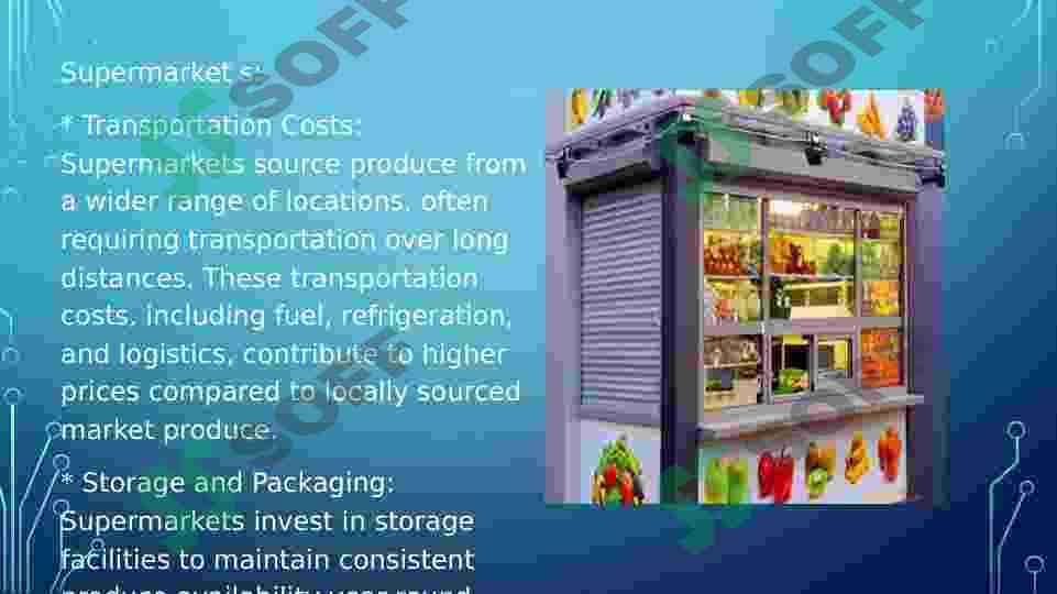 Topic: Description of the market price of fruits and vegetables 3
