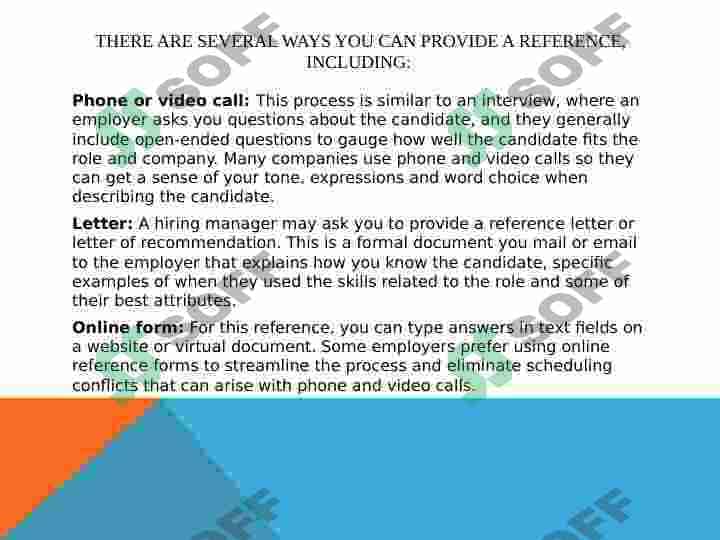 Giving reference 3